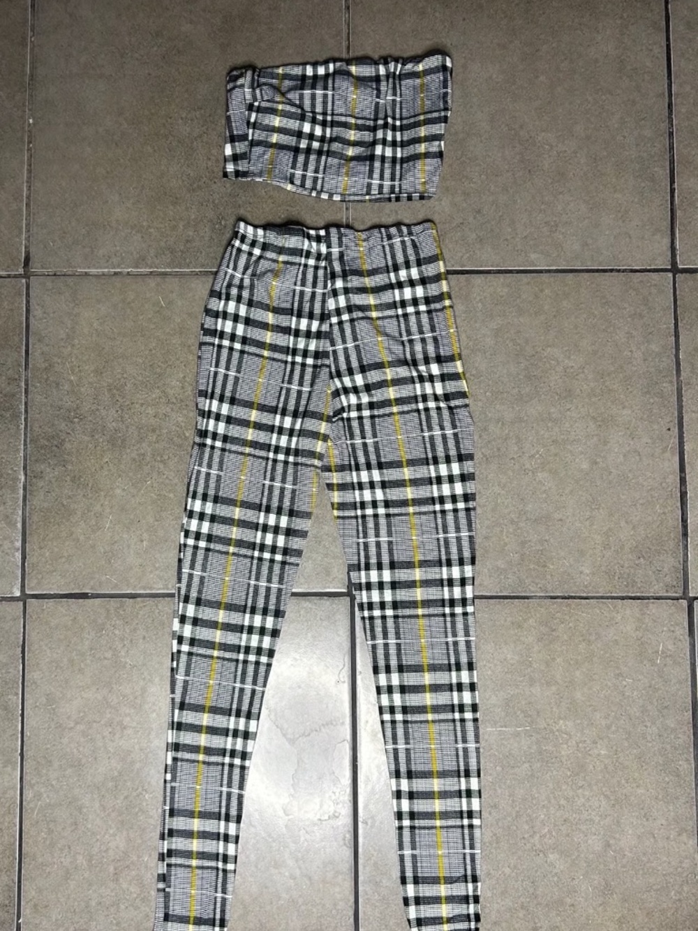 Plaid Two Piece Set
